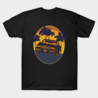 Classic Car Sunset T-Shirt
